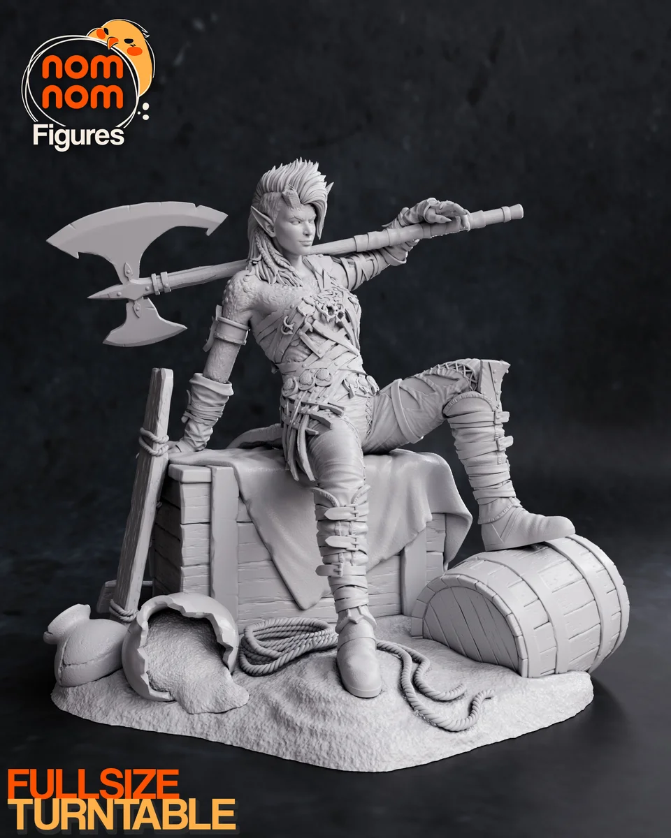 Karlach | Fan Art | 3D Printed Resin Model Garage Kit | *Un-Painted* | Nomnom 7