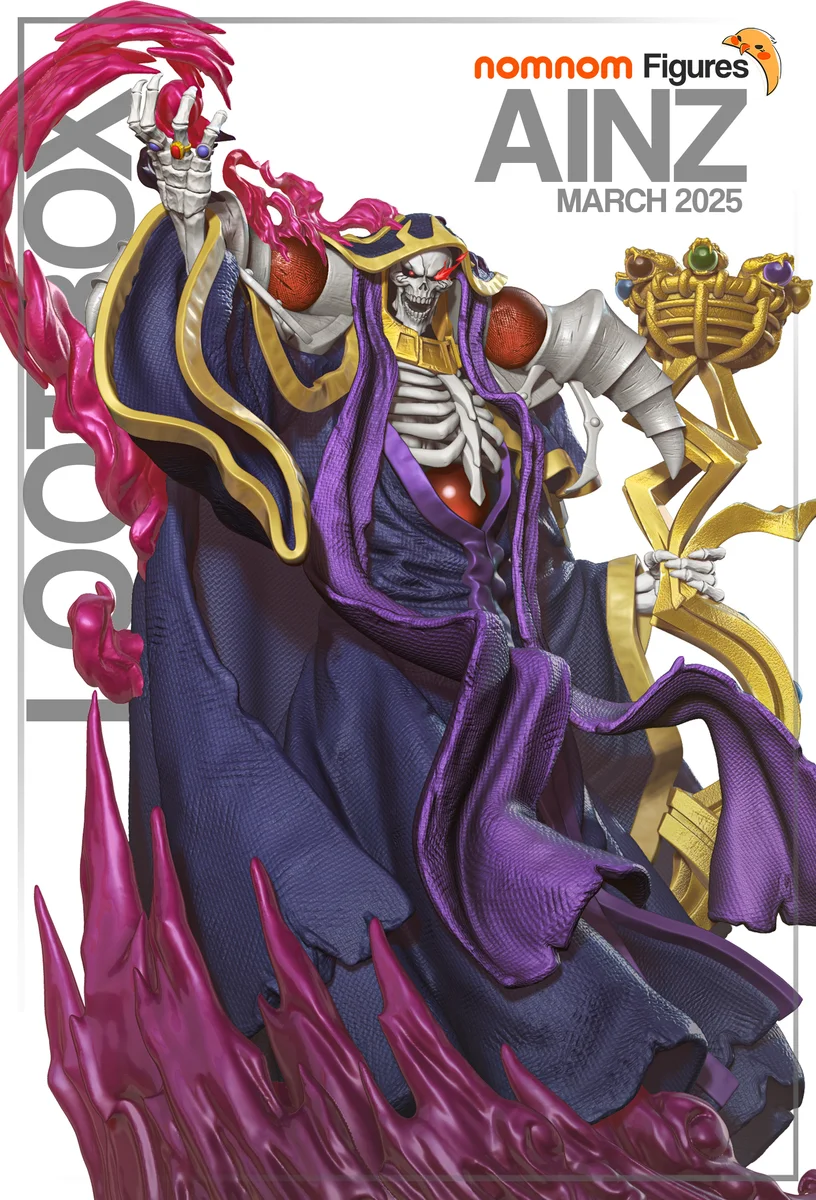 Ainz Ooal Gown | Fan Art | 3D Printed Resin Model Garage Kit | *Un-Painted* | Nomnom