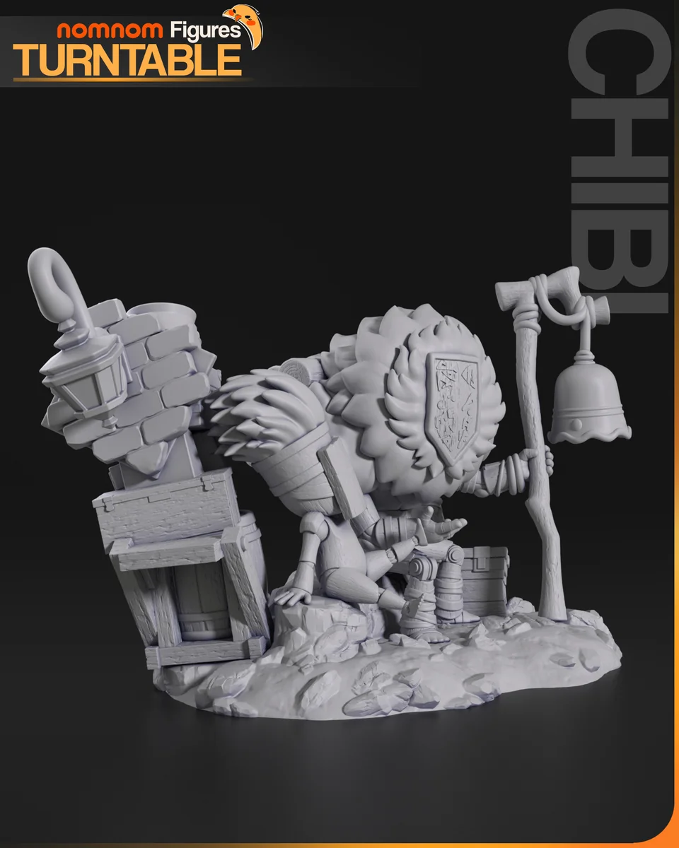 Chibi Noco | Fan Art | 3D Printed Resin Model Garage Kit | *Un-Painted* | Nomnom 8