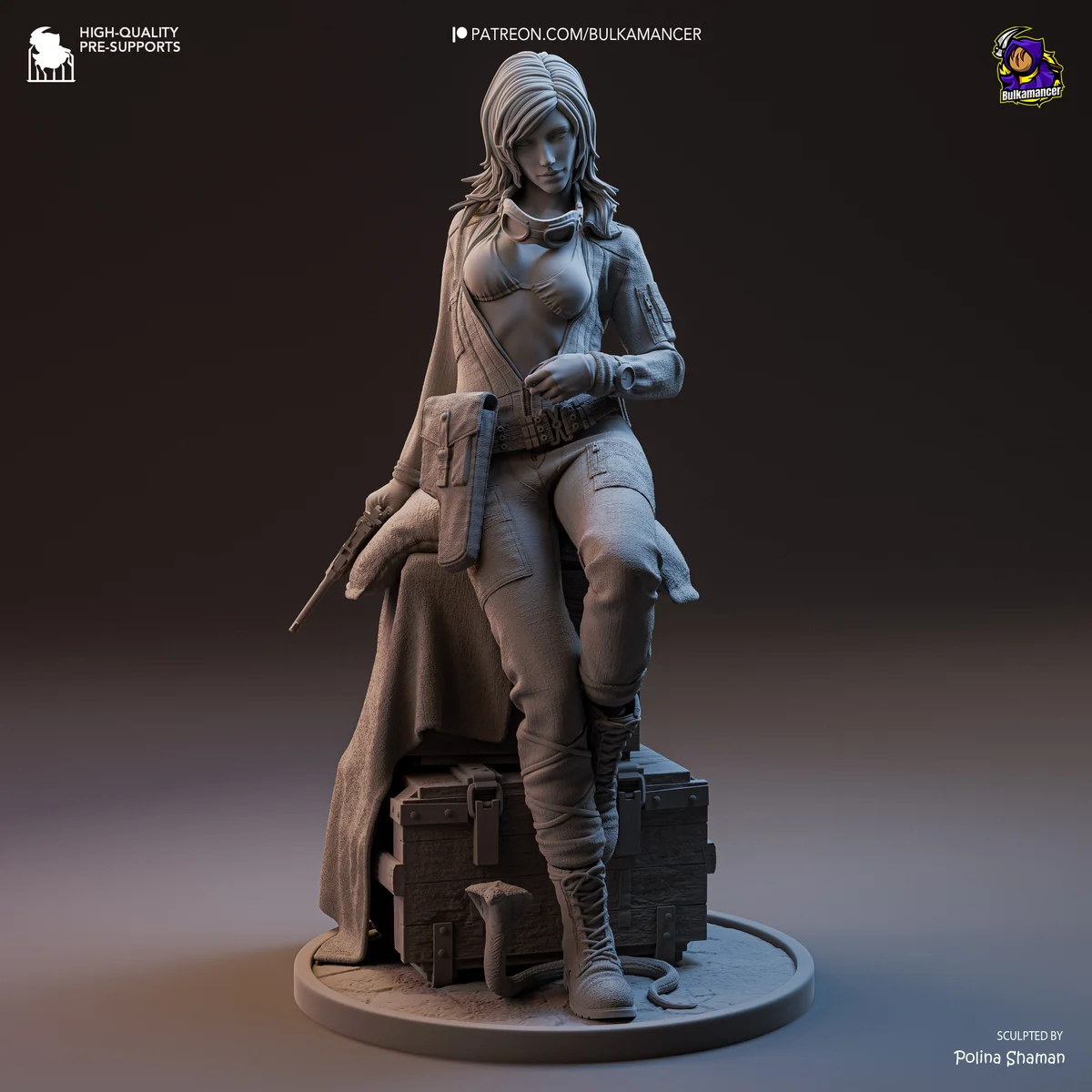 Eva | Fan Art | 3D Printed Resin Model Garage Kit | *Un-Painted* | Bulkamancer 9