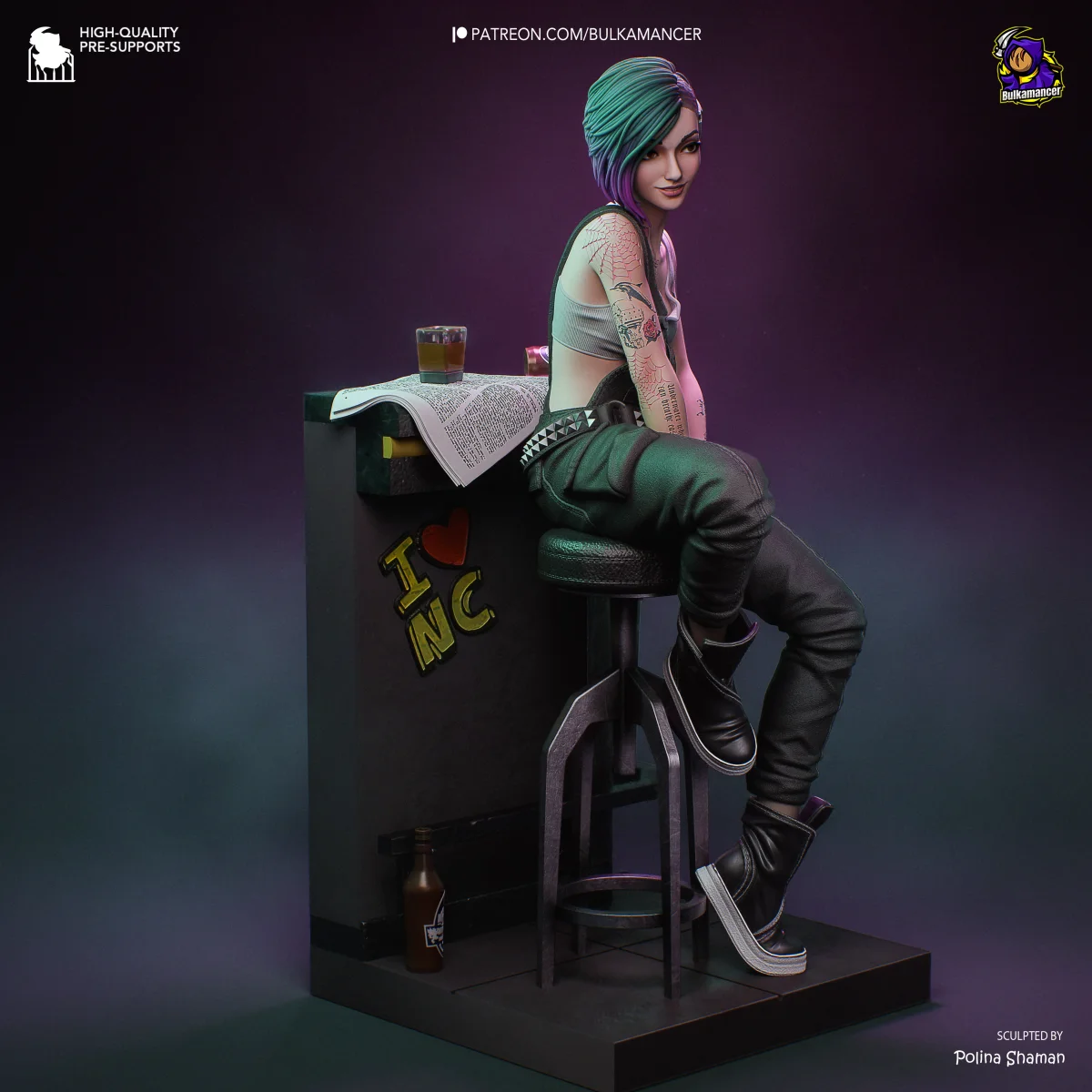Judy | Fan Art | 3D Printed Resin Model Garage Kit | *Un-Painted* | Bulkamancer 3