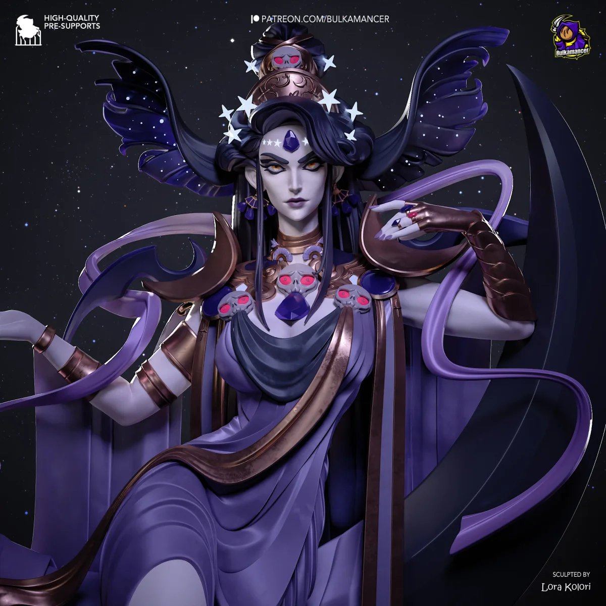 Nyx | Fan Art | 3D Printed Resin Model Garage Kit | *Un-Painted* | Bulkamancer