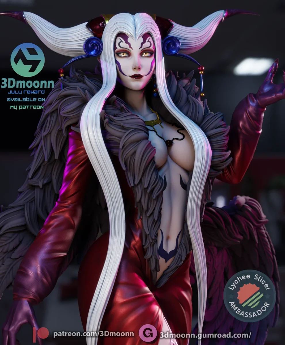 Ultimecia | Fan Art | 3D Printed Resin Model Garage Kit | *Un-Painted* | 3DMoonn