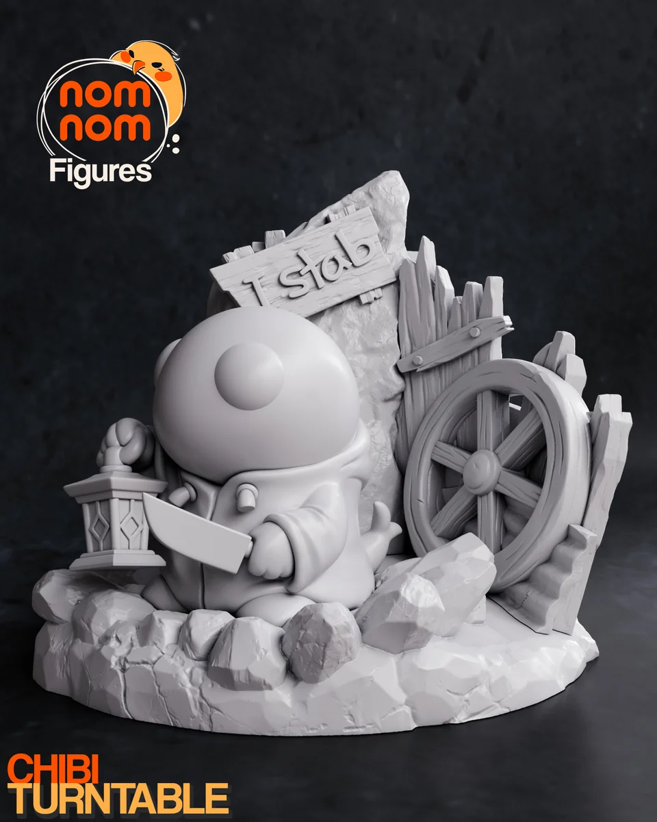 Chibi Tonberry | Fan Art | 3D Printed Resin Model Garage Kit | *Un-Painted* | Nomnom 5