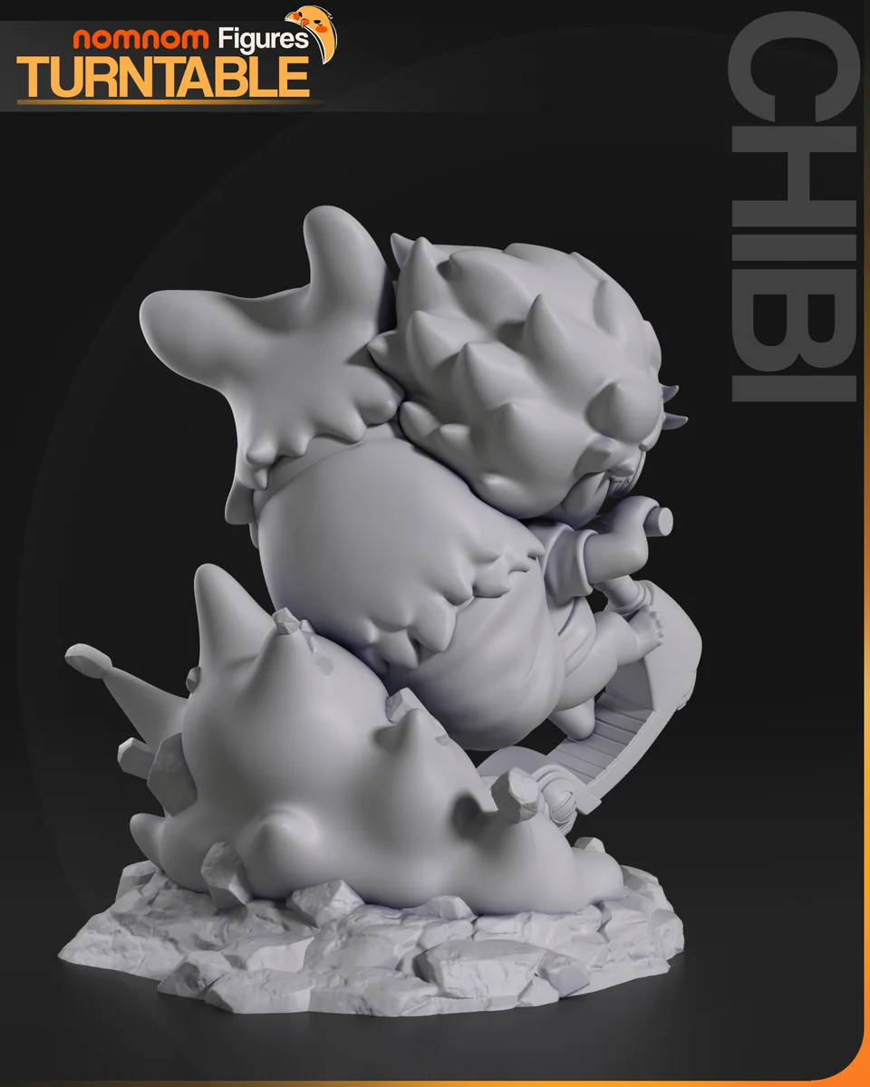 Chibi Ein & Edward | Fan Art | 3D Printed Resin Model Garage Kit | *Un-Painted* | Nomnom 6