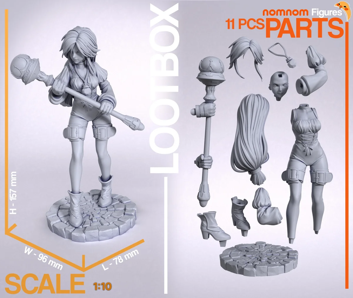 Garnet Til Alexandros | Fan Art | 3D Printed Resin Model Garage Kit | *Un-Painted* | Nomnom 3