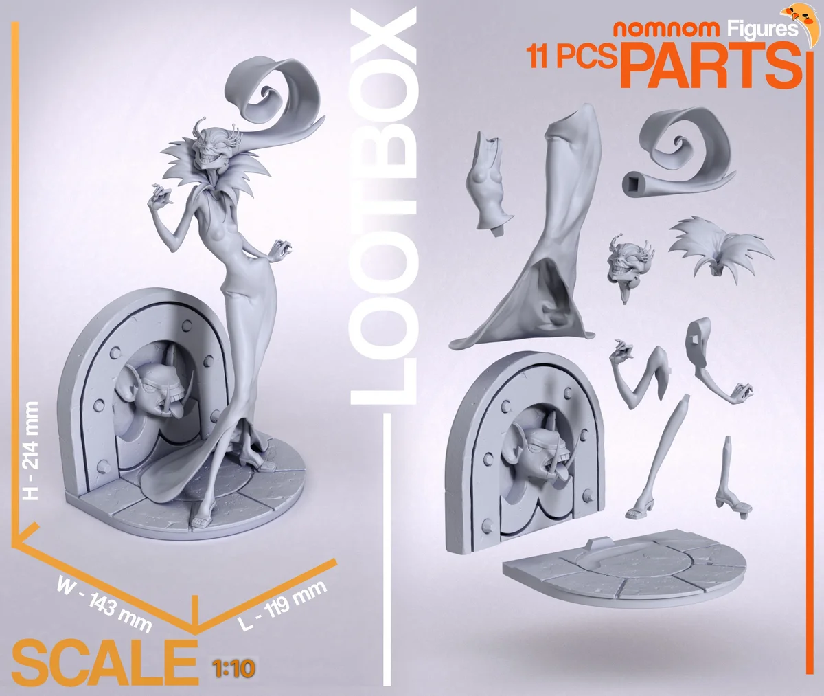 Yzma | Fan Art | 3D Printed Resin Model Garage Kit | *Un-Painted* | Nomnom 3