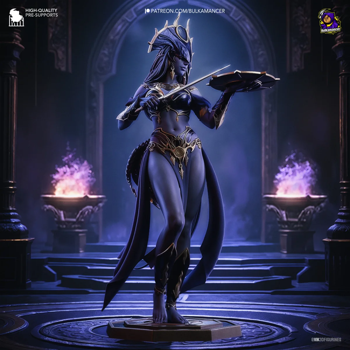 Shar | Fan Art | 3D Printed Resin Model Garage Kit | *Un-Painted* | Bulkamancer