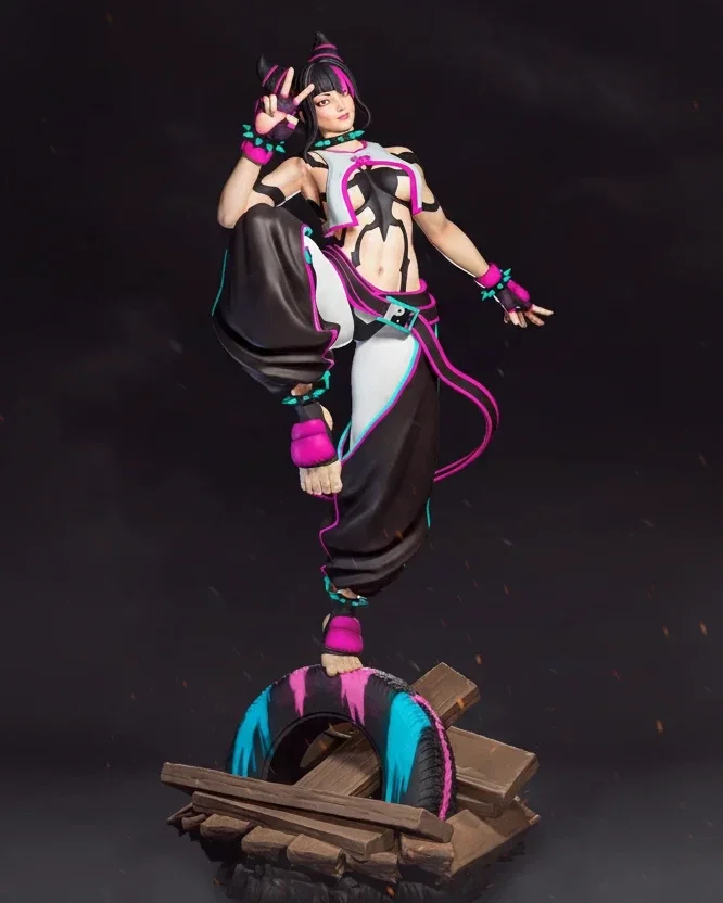 Juri (Pose 1) | Fan Art | 3D Printed Resin Model Garage Kit | *Un-Painted* | ES Monster