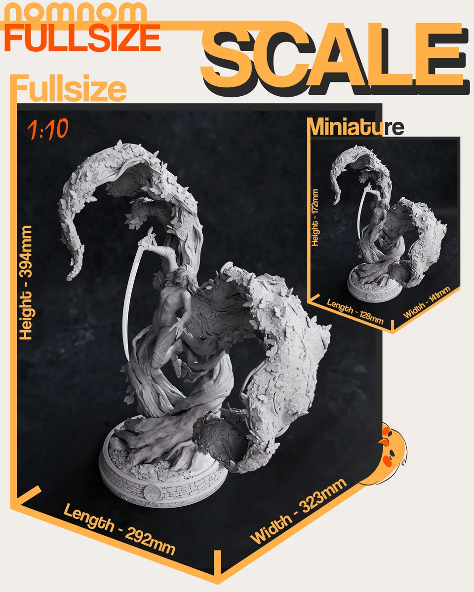 Malenia Goddess of Rot | Fan Art | 3D Printed Resin Model Garage Kit | *Un-Painted* | Nomnom 4