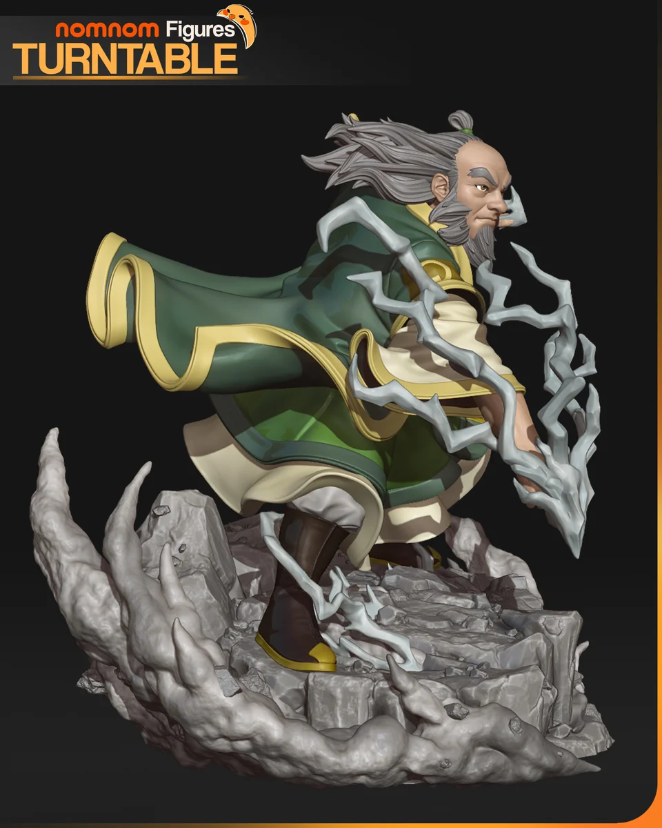 Uncle Iroh | Fan Art | 3D Printed Resin Model Garage Kit | *Un-Painted* | Nomnom 7