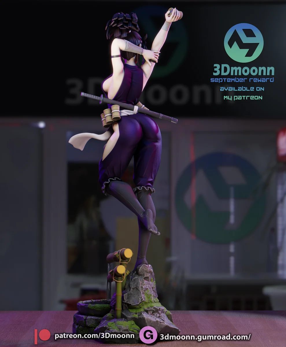 Yuzuriha | Fan Art | 3D Printed Resin Model Garage Kit | *Un-Painted* | 3DMoonn 6