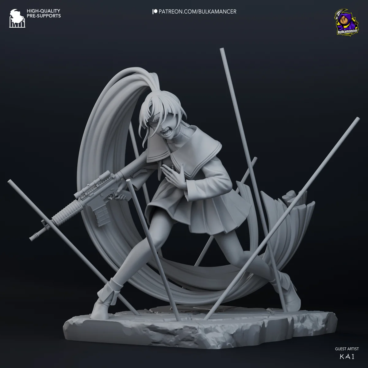 Naima | Fan Art | 3D Printed Resin Model Garage Kit | *Un-Painted* | Bulkamancer 6