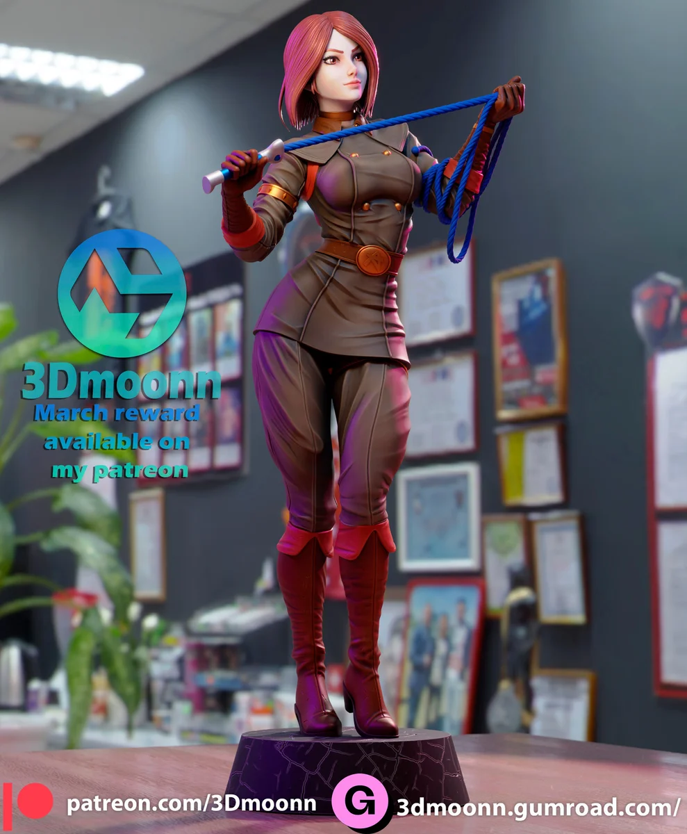 Whip | Fan Art | 3D Printed Resin Model Garage Kit | *Un-Painted* | 3DMoonn 4