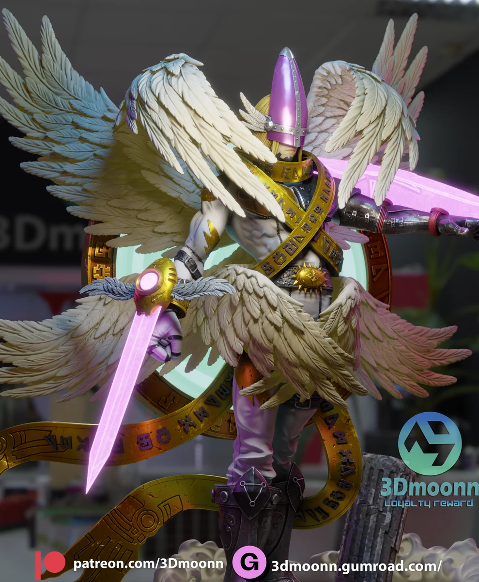 Holyangemon | Fan Art | 3D Printed Resin Model Garage Kit | *Un-Painted* | 3DMoonn
