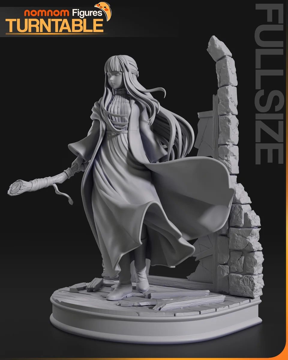Fern | Fan Art | 3D Printed Resin Model Garage Kit | *Un-Painted* | Nomnom 5