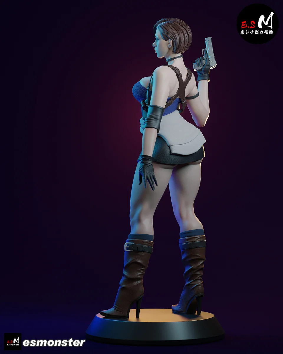Jill Valentine | Fan Art | 3D Printed Resin Model Garage Kit | *Un-Painted* | ES Monster 5