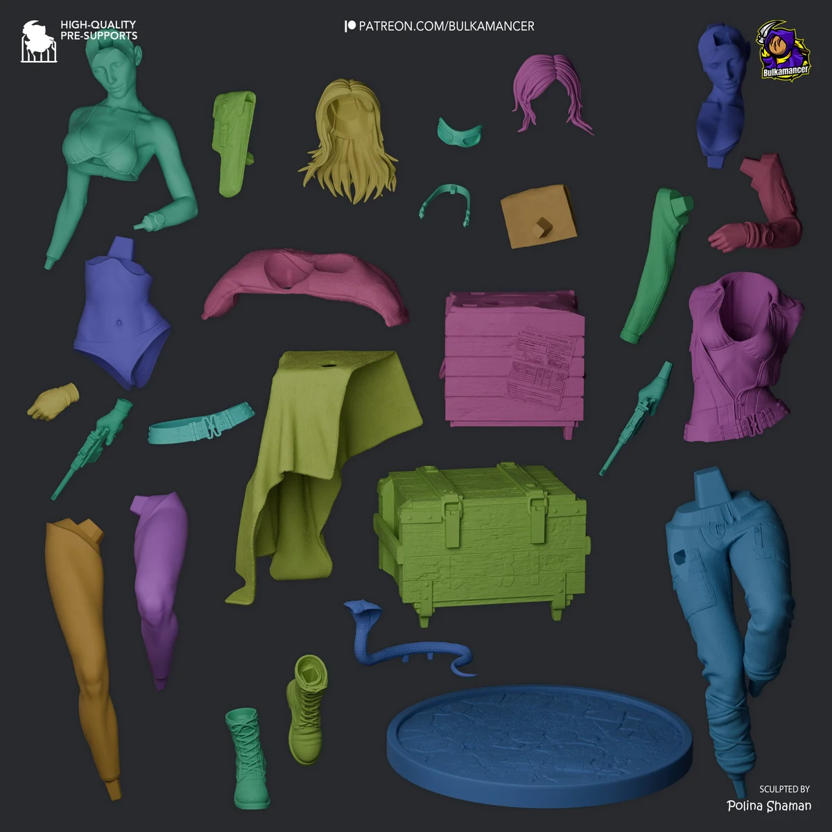 Eva | Fan Art | 3D Printed Resin Model Garage Kit | *Un-Painted* | Bulkamancer 7