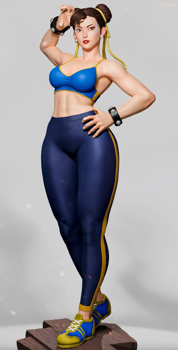 Chun-Li (Pose 2) | Fan Art | 3D Printed Resin Model Garage Kit | *Un-Painted* | ES Monster 3