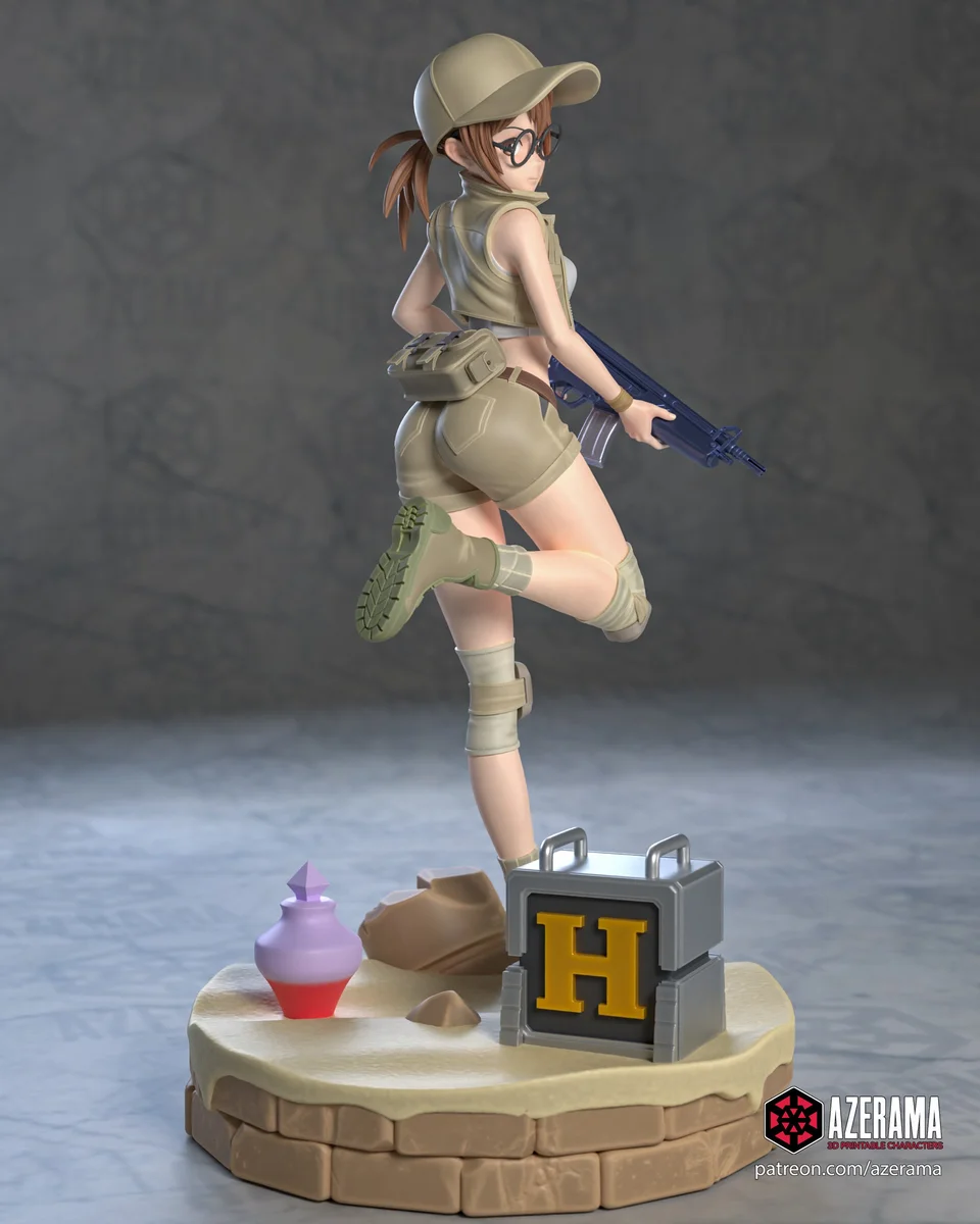 Fio | Fan Art | 3D Printed Resin Model Garage Kit | *Un-Painted* | Azerama 3