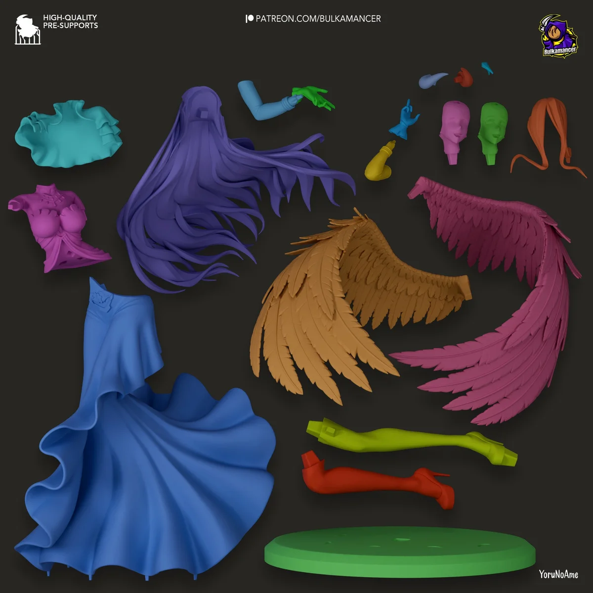 Succubus | Fan Art | 3D Printed Resin Model Garage Kit | *Un-Painted* | Bulkamancer 8