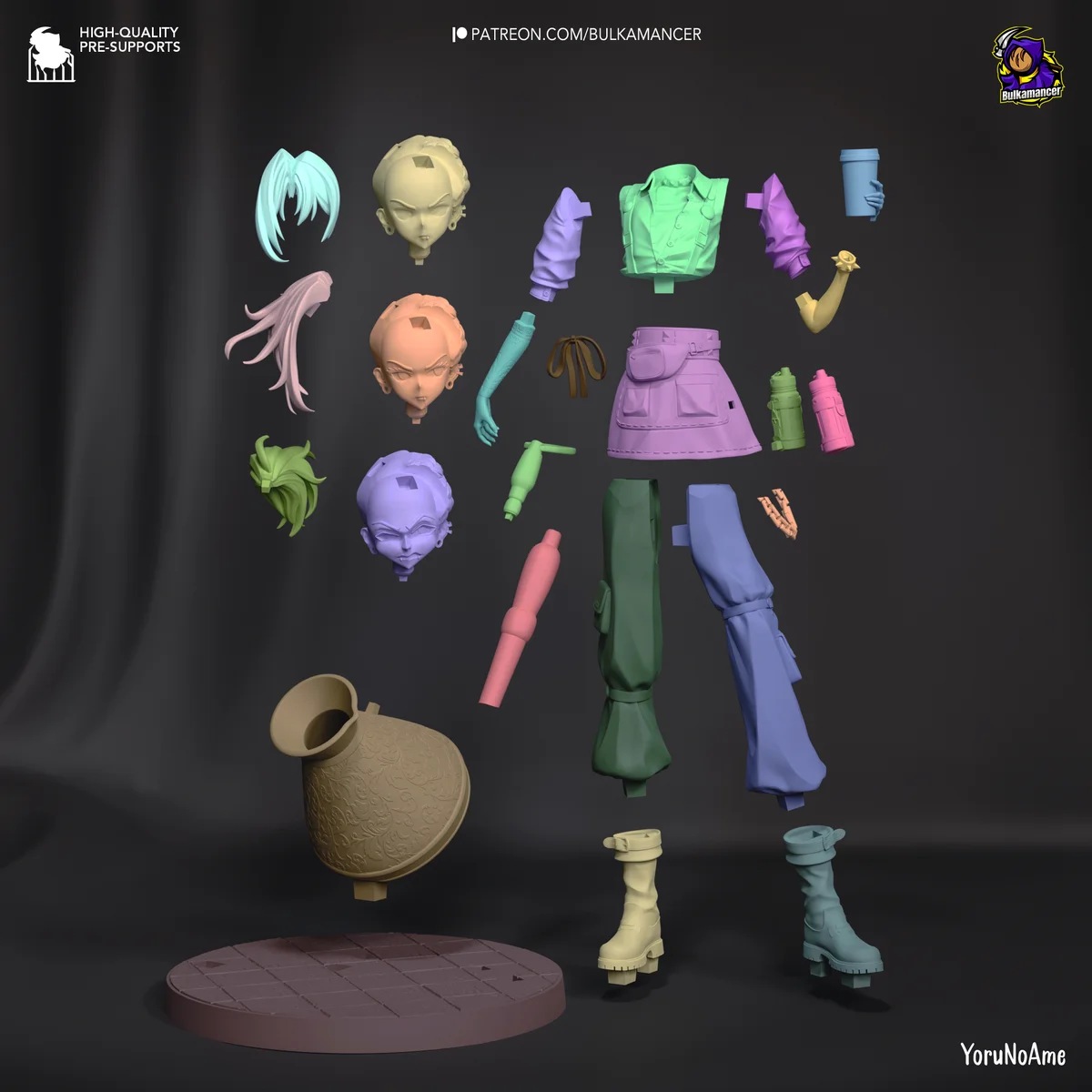 Mokka | Fan Art | 3D Printed Resin Model Garage Kit | *Un-Painted* | Bulkamancer 7
