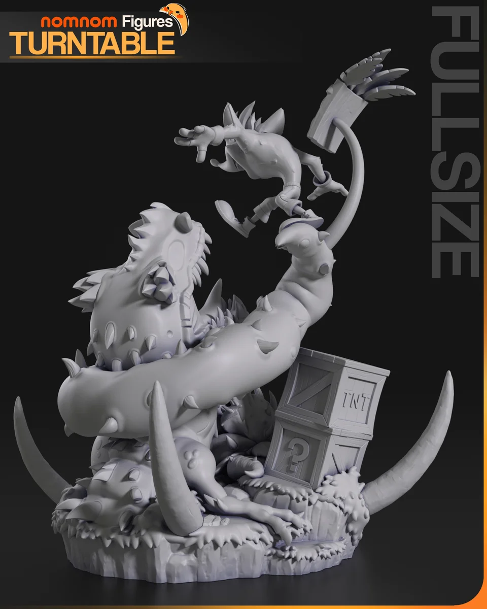 Crash | Fan Art | 3D Printed Resin Model Garage Kit | *Un-Painted* | Nomnom 7