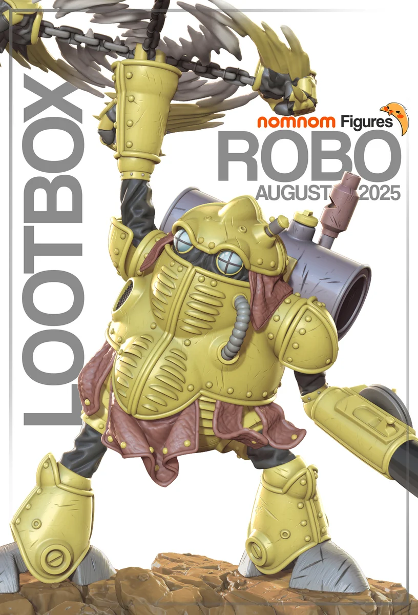 Robo | Fan Art | 3D Printed Resin Model Garage Kit | *Un-Painted* | Nomnom