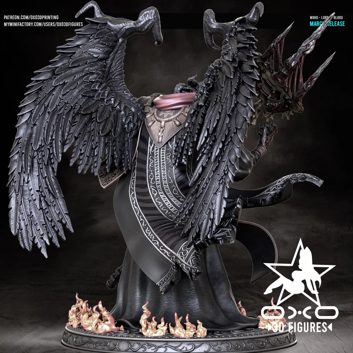 Lord of Blood | Fan Art | 3D Printed Resin Model Garage Kit | *Un-Painted* | OXO3D 3