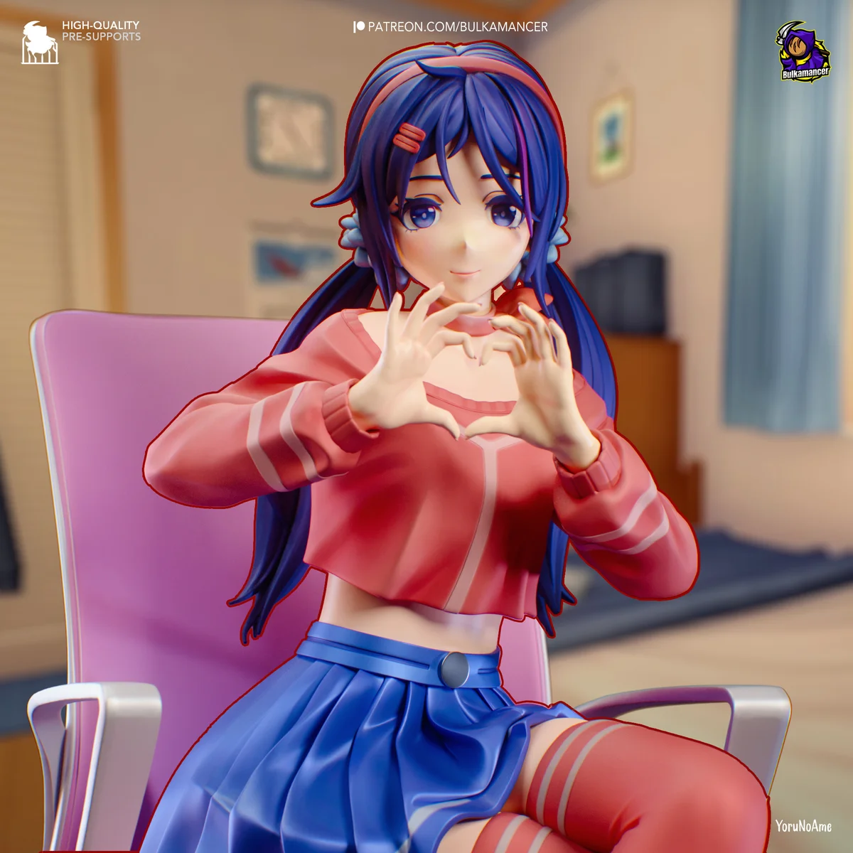 Mita | Fan Art | 3D Printed Resin Model Garage Kit | *Un-Painted* | Bulkamancer