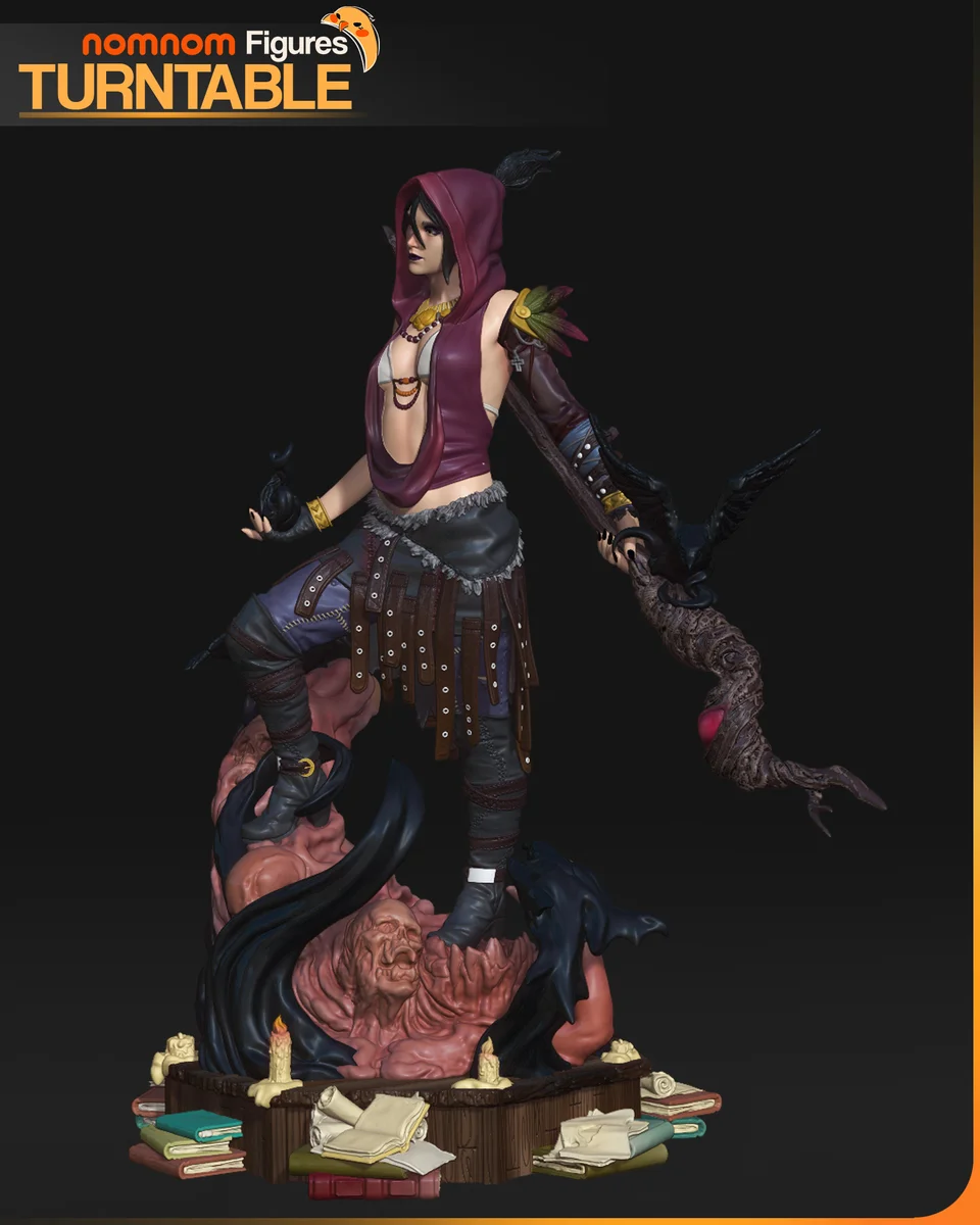 Morrigan | Fan Art | 3D Printed Resin Model Garage Kit | *Un-Painted* | Nomnom 5