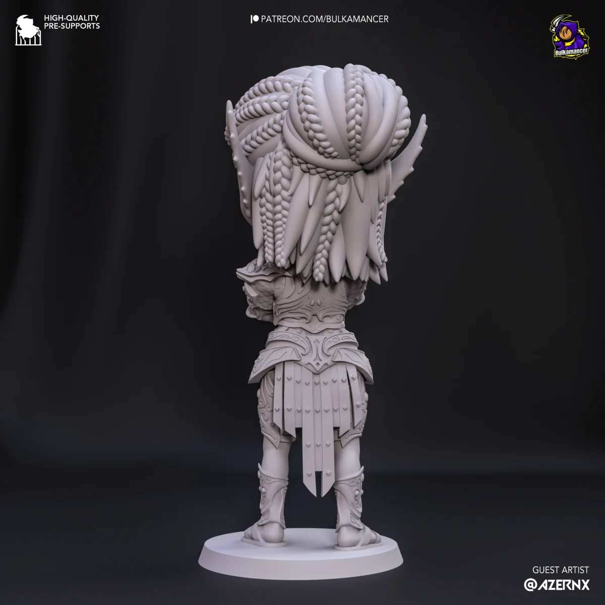 Chibi Lae`zel | Fan Art | 3D Printed Resin Model Garage Kit | *Un-Painted* | Bulkamancer 6