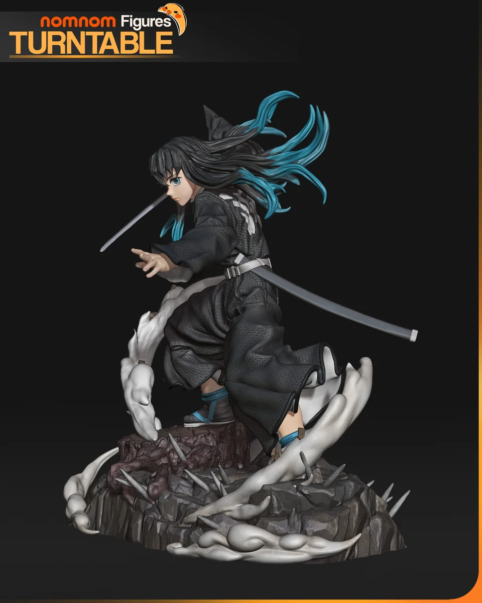 Muichiro | Fan Art | 3D Printed Resin Model Garage Kit | *Un-Painted* | Nomnom 4