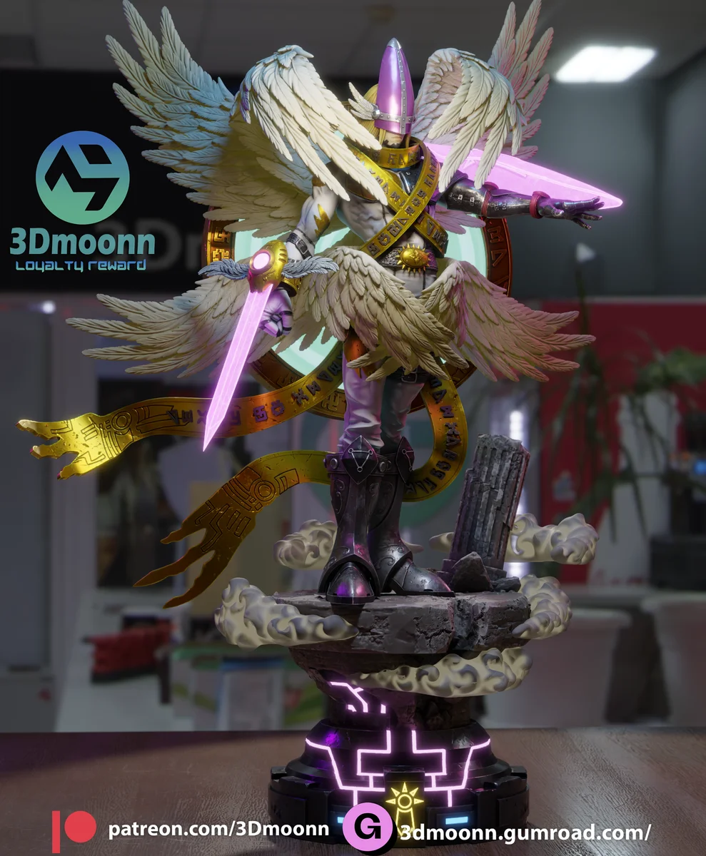 Holyangemon | Fan Art | 3D Printed Resin Model Garage Kit | *Un-Painted* | 3DMoonn 3