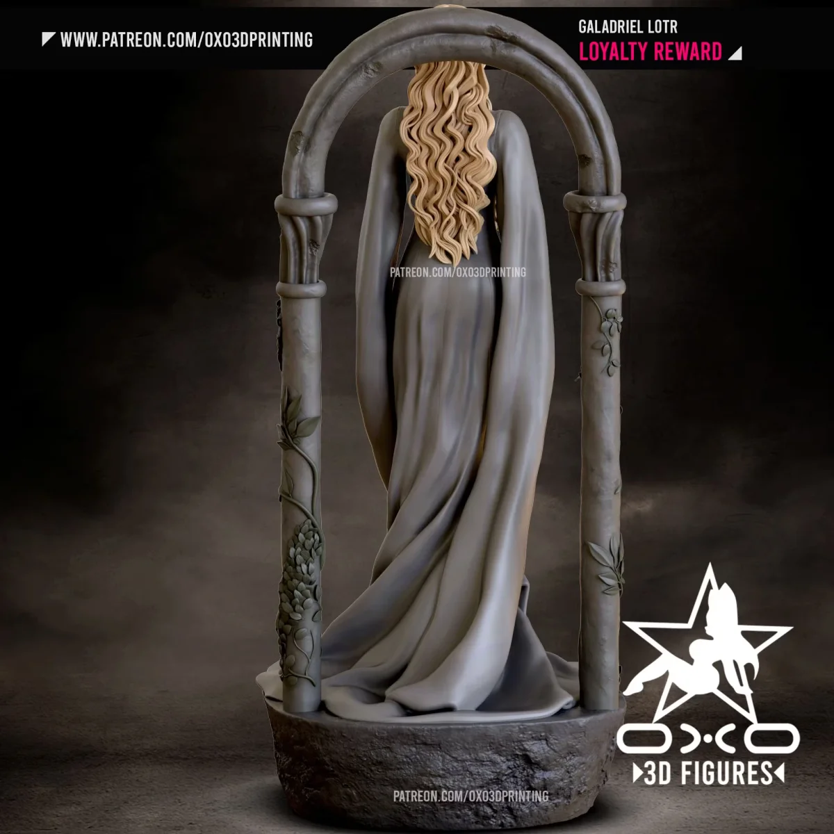 Galadriel | Fan Art | 3D Printed Resin Model Garage Kit | *Un-Painted* | OXO3D 3