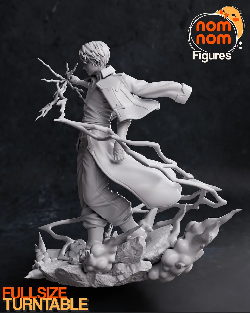 Roy Mustang | Fan Art | 3D Printed Resin Model Garage Kit | *Un-Painted* | Nomnom 6