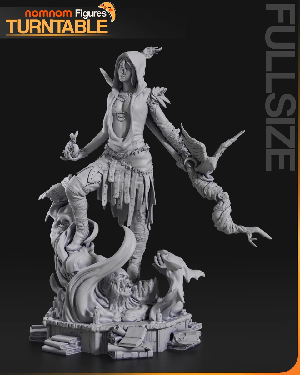 Morrigan | Fan Art | 3D Printed Resin Model Garage Kit | *Un-Painted* | Nomnom 10