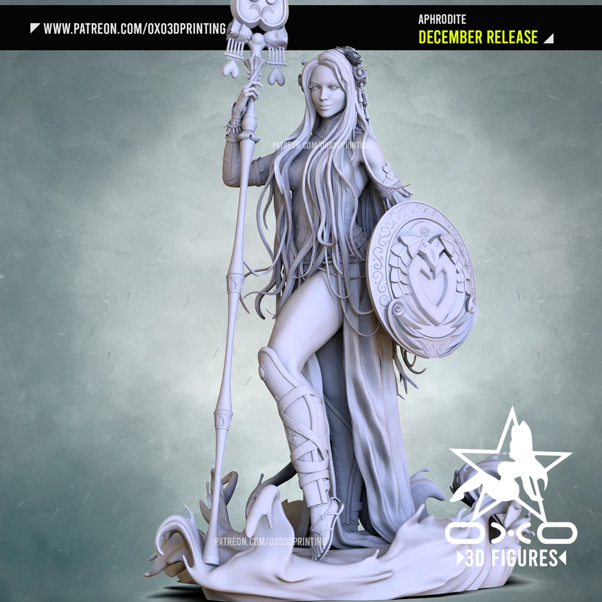 Aphrodite | Fan Art | 3D Printed Resin Model Garage Kit | *Un-Painted* | OXO3D 4