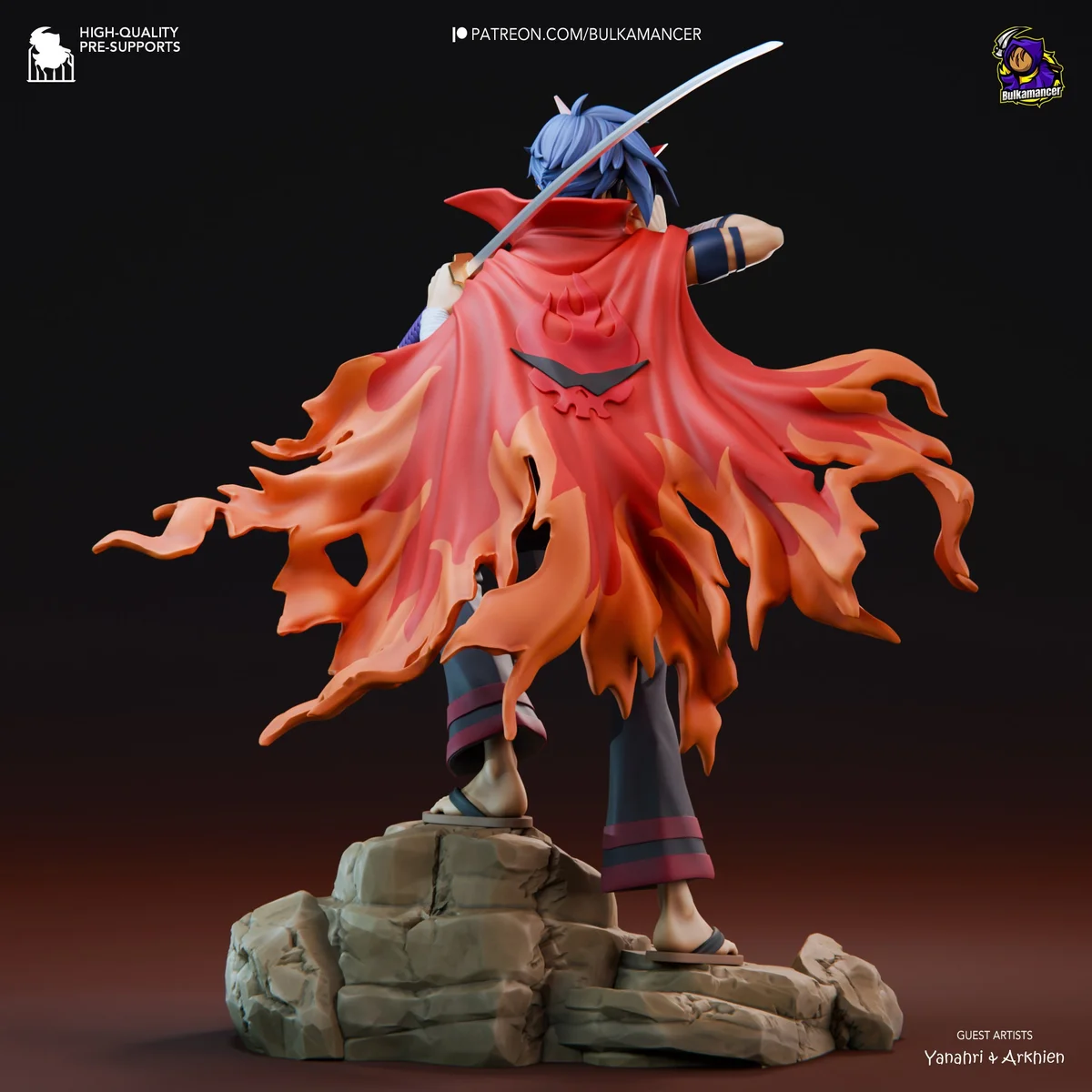 Kamina | Fan Art | 3D Printed Resin Model Garage Kit | *Un-Painted* | Bulkamancer 5