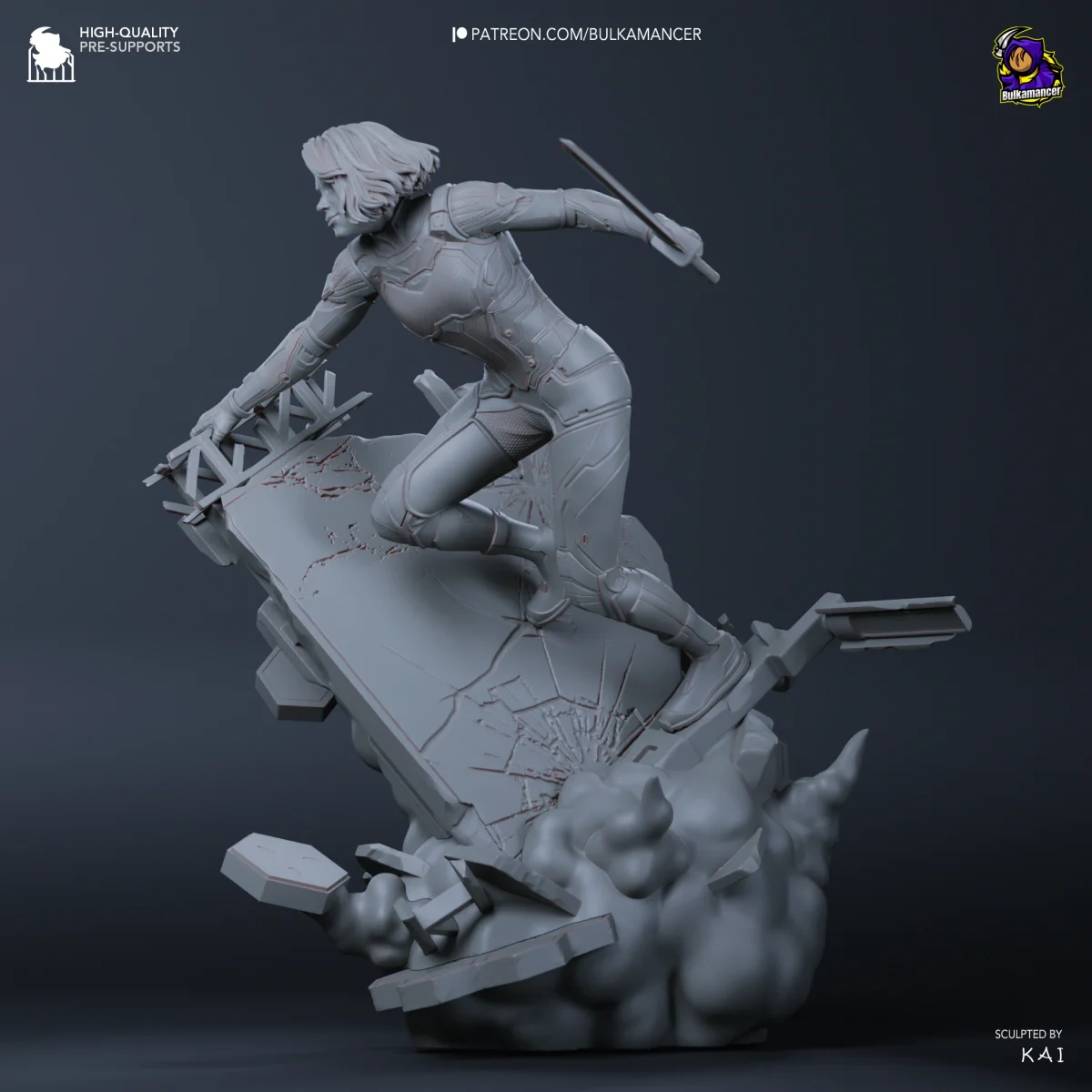 Mio | Fan Art | 3D Printed Resin Model Garage Kit | *Un-Painted* | Bulkamancer 7