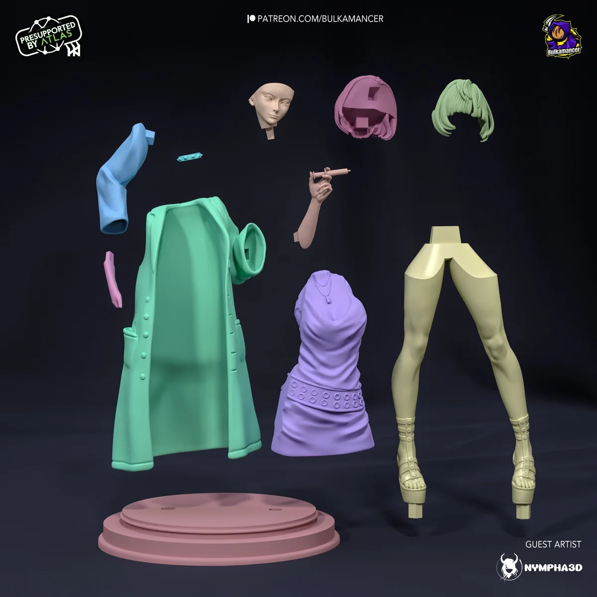 Tae | Fan Art | 3D Printed Resin Model Garage Kit | *Un-Painted* | Bulkamancer 7