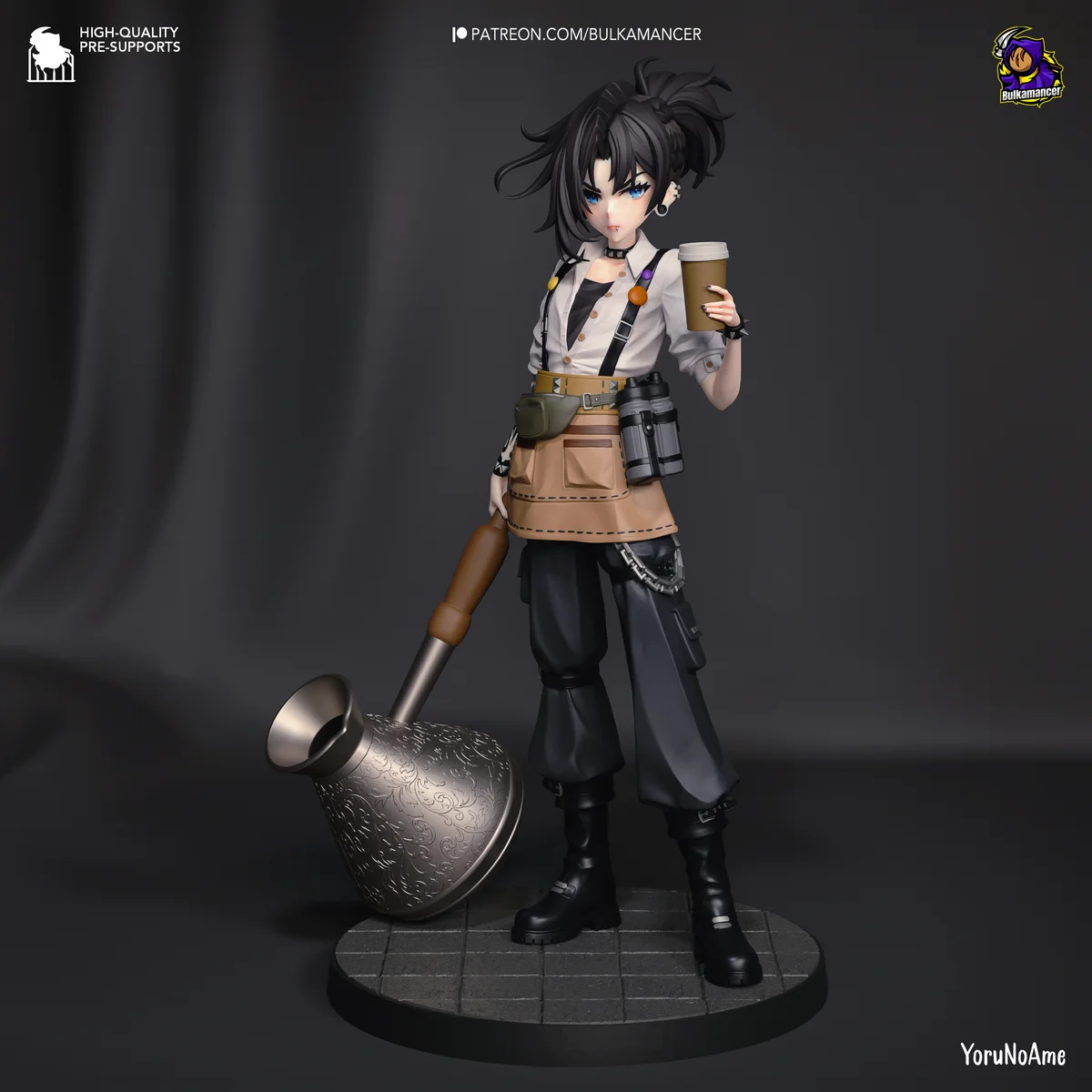 Mokka | Fan Art | 3D Printed Resin Model Garage Kit | *Un-Painted* | Bulkamancer 4