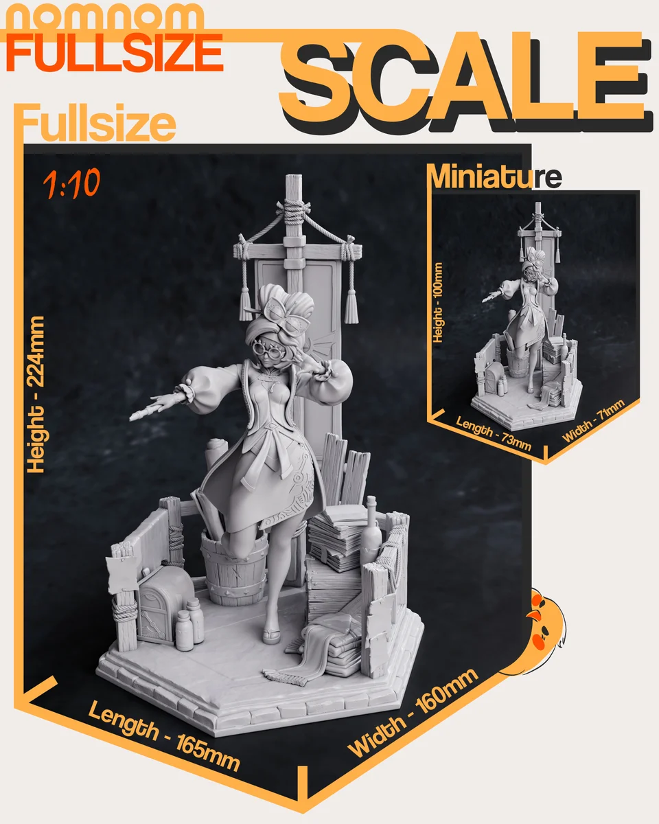 Purah | Fan Art | 3D Printed Resin Model Garage Kit | *Un-Painted* | Nomnom 4