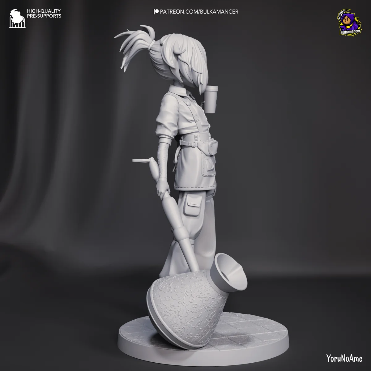 Mokka | Fan Art | 3D Printed Resin Model Garage Kit | *Un-Painted* | Bulkamancer 11