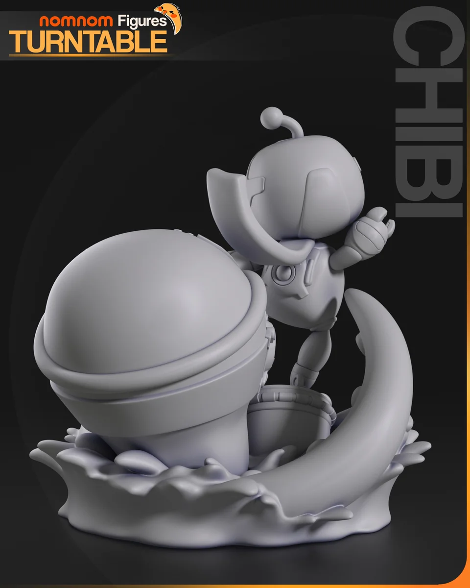 Chibi Astrobot | Fan Art | 3D Printed Resin Model Garage Kit | *Un-Painted* | Nomnom 10