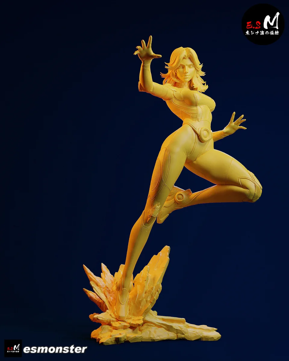 Invisible Woman | Fan Art | 3D Printed Resin Model Garage Kit | *Un-Painted* | ES Monster 10
