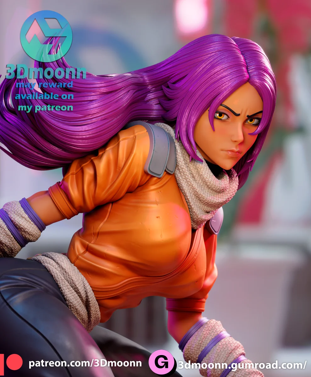 Yoruichi Shihoin | Fan Art | 3D Printed Resin Model Garage Kit | *Un-Painted* | 3DMoonn 6