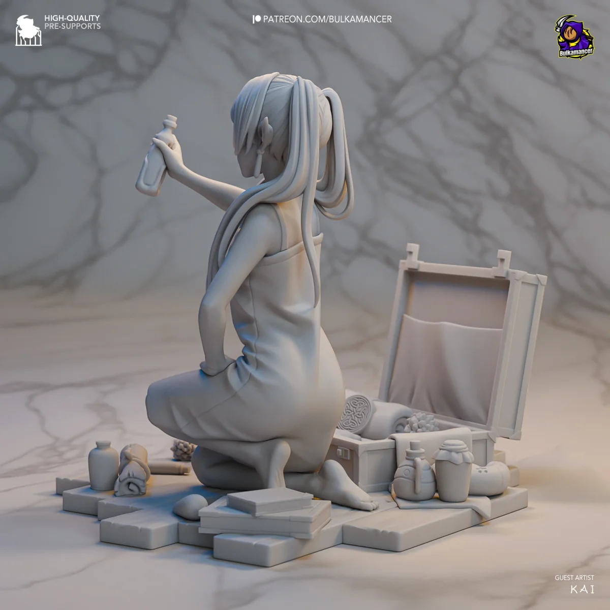 Frieren v1 | Fan Art | 3D Printed Resin Model Garage Kit | *Un-Painted* | Bulkamancer 8