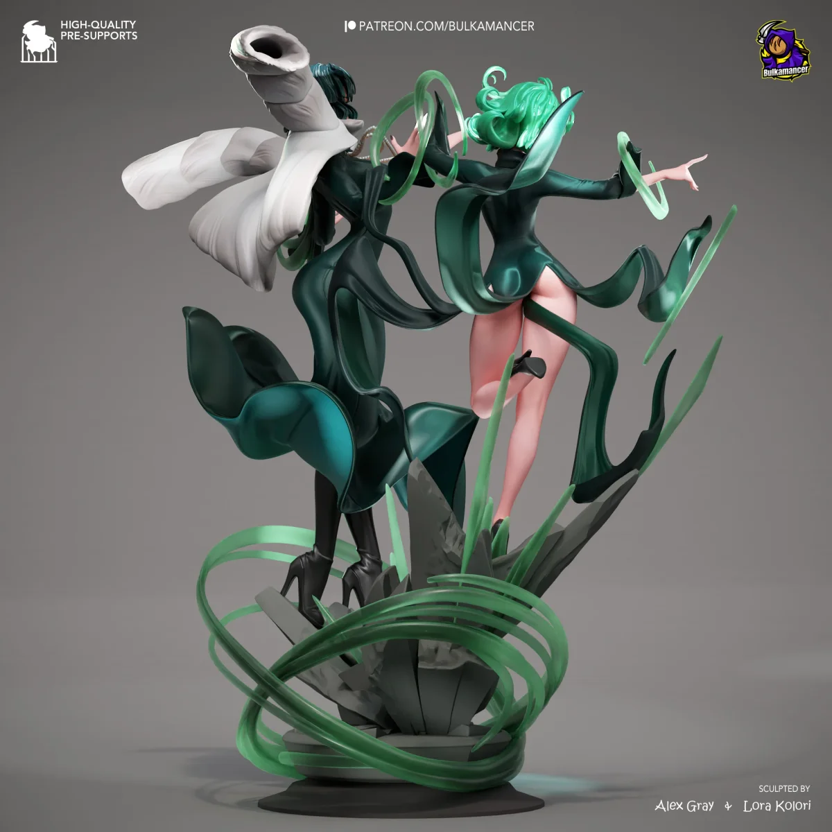 Fubuki And Tatsumaki | Fan Art | 3D Printed Resin Model Garage Kit | *Un-Painted* | Bulkamancer 3