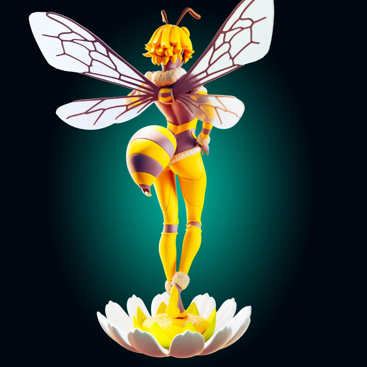 Bee | Fan Art | 3D Printed Resin Model Garage Kit | *Un-Painted* | Officer Rhu 3